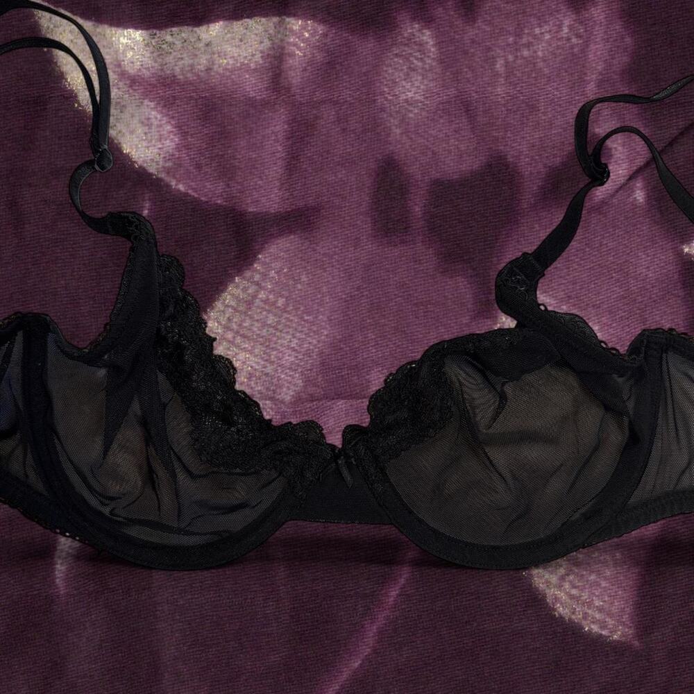 Vintage victorias secret sheer black